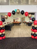 Balloon Arch 2 column with string of pearls heliums: from