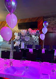 Gold , Pink, Black or Silver Shimmer Wall  with Organic Balloon Garland HIRE