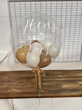 Personalised Bubble Balloon with Confetti or Mini Balloon