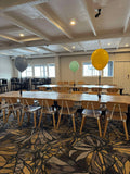 Big 40cm Latex Balloon on weight with Satin Ribbon in Standard or Chrome Colours 40cm 16inch