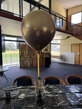 Big 45cm Latex Balloon on weight with Satin Ribbon in Standard or Chrome Colours 45cm 18inch