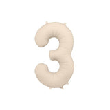 Giant Beige Nude Foil Balloon Number #3 Three 86cm INFLATED #76358