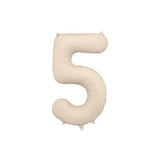Giant Beige Nude Foil Balloon Number #5 Five 86cm INFLATED #76372