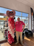 Balloon Column With Star or Round or Supershape Foil Topper