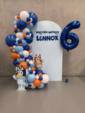 White, Black, Beige, Pink, Blue or Lilac Arch Backdrop Wall Hire with Balloon Garland #WHBD