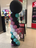 Balloon Column With Giant Topper Balloon