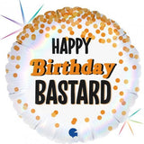 Happy Birthday Bastard Holographic 46cm 18inch INFLATED #780883