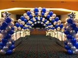 Balloon Column With Star or Round or Supershape Foil Topper