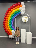 Rainbow Arch Garland for your Own Backdrop from