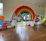 Rainbow Arch Garland for your Own Backdrop from