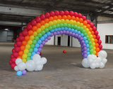 Rainbow Arch Garland for your Own Backdrop from