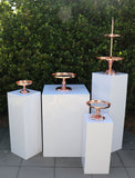 Cake Stand Hire Rose Gold