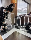 Neon Light Up Numbers White or Multi Coloured