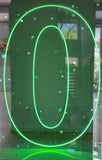 Neon Light Up Numbers White or Multi Coloured