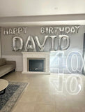 Neon Light Up Numbers White or Multi Coloured