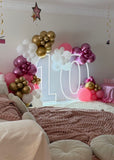 Neon Light Up Numbers White or Multi Coloured