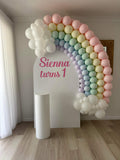 Rainbow Arch Garland for your Own Backdrop from