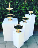 Cake Stand Hire Gold