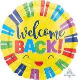 Welcome Back Smiley Foil 43cm Balloon #39943