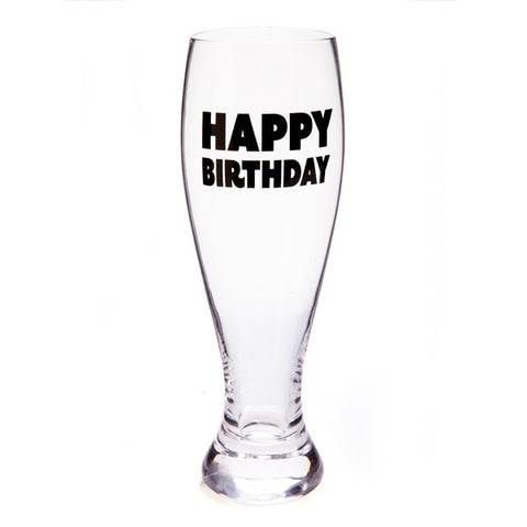 Happy Birthday Beer Pilsner Glass