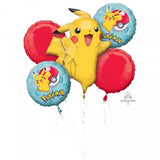 Licensed Pokemon Pikachu Foil Balloon Bouquet Kit 5 pk INFLATED #36334