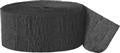 Black Crepe Paper Streamers 24m