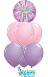 Christening Pink & Lilac Splendour Balloon Bouquet #CP05