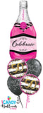 50th Birthday Pink Champagne Celebrate Balloon Bouquet #50BD11