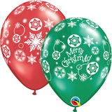 Christmas Printed Ceiling Balloon 28cm Floating with String