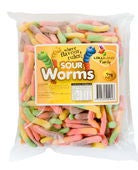 Sour Worms Multi Coloured Gluten Free 1kg