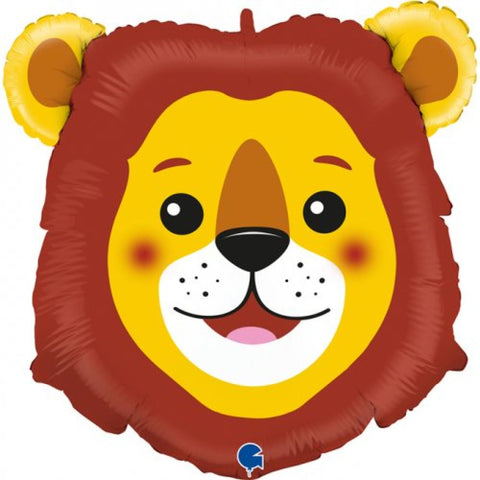 Lion Head Foil Shape 25"(64cm) INFLATED #720100