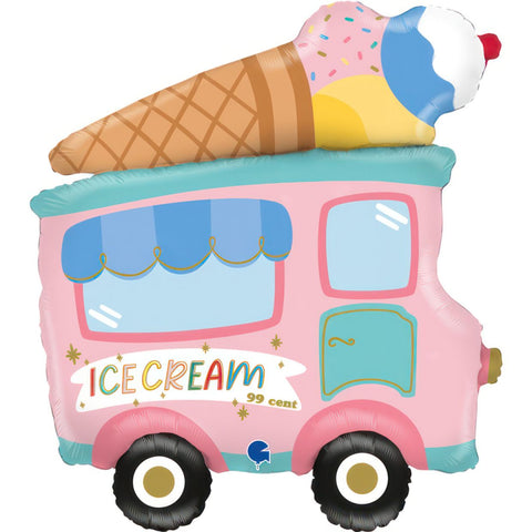 Ice Cream Truck Foil Shape 74cm (29") 60's INFLATED #721855