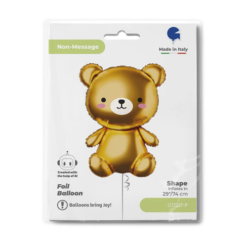 Animated Bear Foil Shape 74cm (29") INFLATED #722272