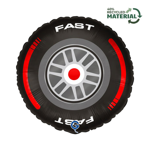 Tyre Car Wheel Foil 46cm (18") Tire INFLATED #782375