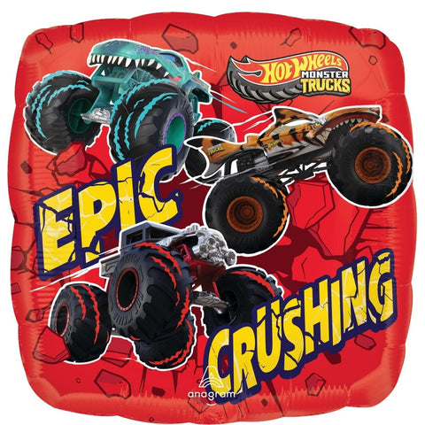 Hot Wheels Monster Trucks Licensed Foil 45cm (18") INFLATED #49606