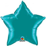 Star Foil Solid  51cm (20") Teal INFLATED #36576