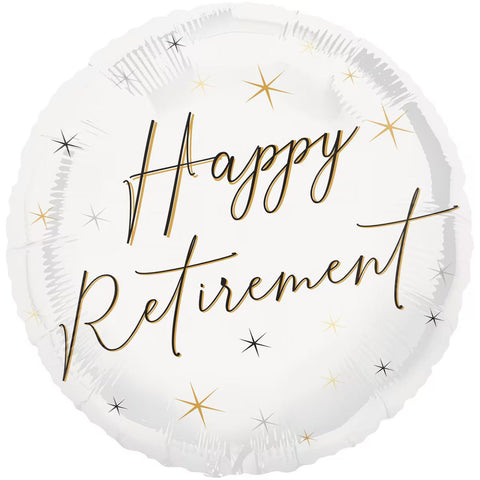 Happy Retirement Foil 45cm (18") INFLATED #81988