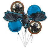 How to Train Your Dragon Licensed Balloon Bouquet Kit 5 pack INFLATED #48509