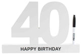 40TH BIRTHDAY SIGNATURE BLOCK #NG347