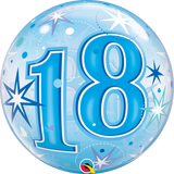 18th Birthday Bubble Blue #48439