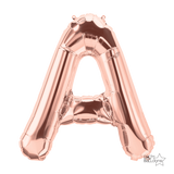 Giant Letter Rose Gold Letter A INFLATED 83cm #01429