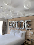 BRIDE Giant Helium Balloons Letters -Choose your colour