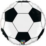 Soccer Ball Foil 45cm Balloon Black & White #71597