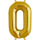 Gold Number 0(zero) Balloon 41cm Air Filled only #00557