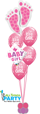 Baby Girl Pink Feet Bouquet