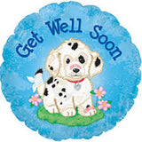 Get Well Soon Doggie INFLATED Foil 45cm (18") #11041