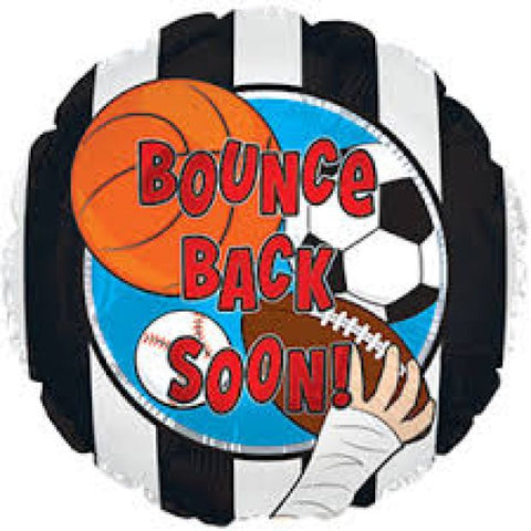Bounce Back Soon Sports INFLATED Get Well Foil 45cm (18") #14838