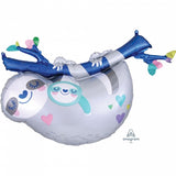 Sloth Mummy & Baby Foil Balloon #40832