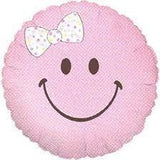 Smiley Baby It's A Girl Foil Balloon 18" INFLATED #16945
