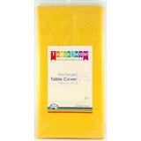Yellow Tablecover Plastic Rectangle 2.74 x 137cm